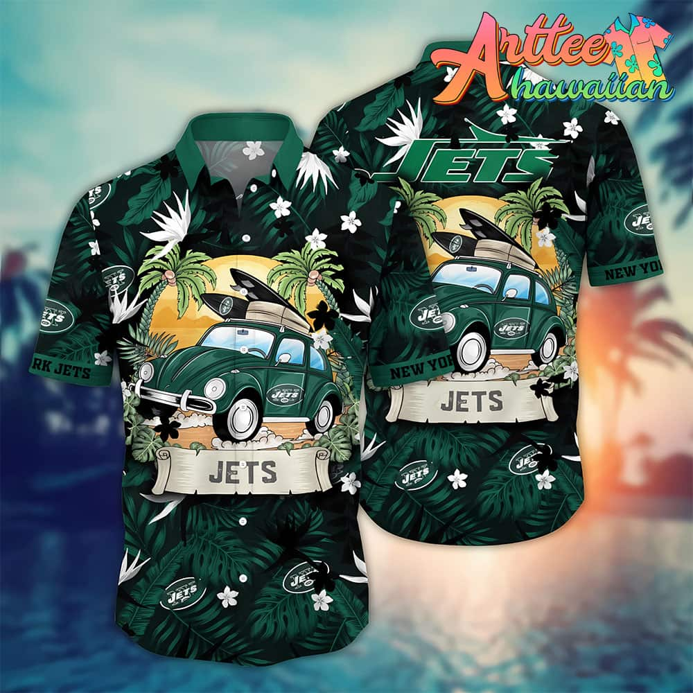 NFL New York Jets Hawaiian Shirt Vacation Gift For Fans Football Lover