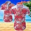 Nba Atlanta Hawks Red Tropical Hibiscus Hawaiian Shirt