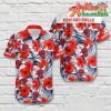 Nba Chicago Bulls Red Tropical Hibiscus Flowers Hawaiian Shirt