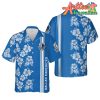 Nba Dallas Mavericks Blue Gray Hibiscus Flowers Hawaiian Shirt