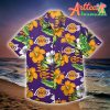 Nba Los Angeles Lakers Golden Hibiscus Green Leaves Hawaiian Shirt