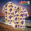 Nba Los Angeles Lakers Purple Golden Tropical Flowers Hawaiian Shirt