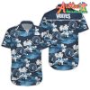 Nba Minnesota Timberwolves White Blue Hawaiian Shirt