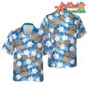 Nba New York Knicks Orange White Hibiscus Tropical Floweers Hawaiian Shirt