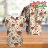 Nba New York Knicks White Orange Tropical Flowers Vintage Hawaiian Shirt