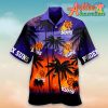 Nba Phoenix Suns Orange Blue Palm Trees Hawaiian Shirt