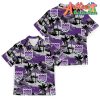 Nba Sacramento Kings Purple White Palm Trees Car Hawaiian Shirt