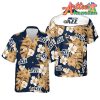 Nba Utah Jazz Blue Lake Floral Hawaiian Shirt