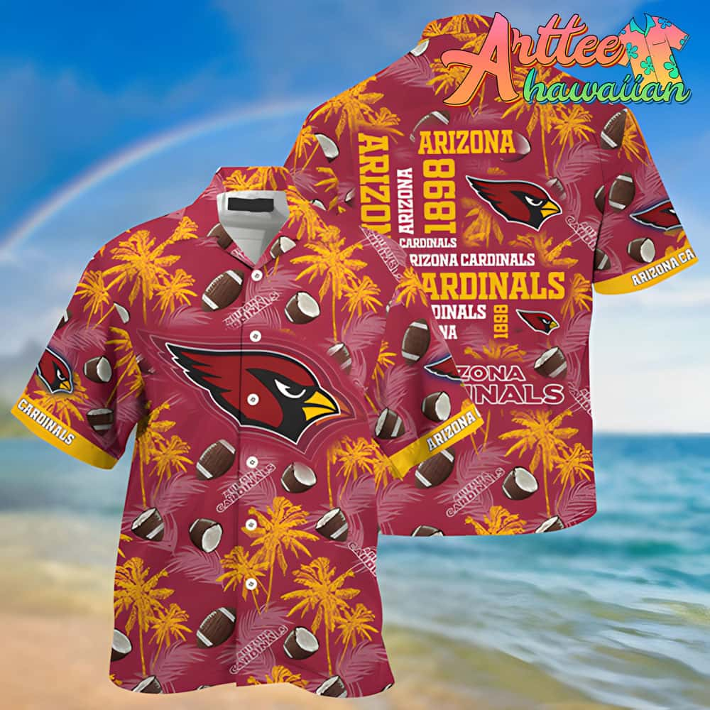 Nfl Arizona Cardinals Coconut Red Yellow Hawaiian Shirt