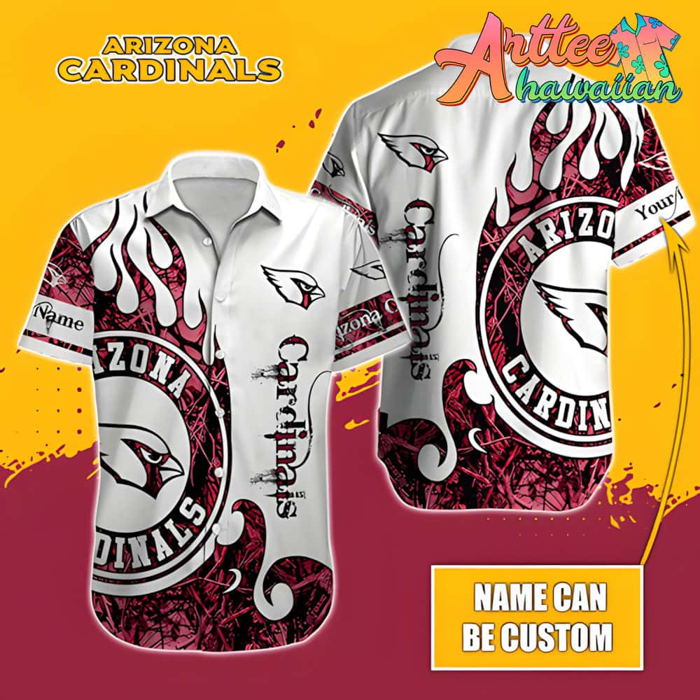 Nfl Arizona Cardinals Custom Name Realtree Hunting Hawaiian Shirt