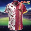 Nfl Arizona Cardinals Red White Flower Hawaiian Shirt