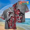 Nfl Atlanta Falcons Silver Red Hawaiian Shirt