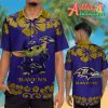 Nfl Baltimore Ravens Baby Yoda Purple Hawaiian Shirt 1