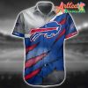 Nfl Buffalo Bills Grey Blue Red Lightning Hawaiian Shirt