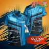 Nfl Carolina Panthers Custom Name Blue Black Hawaiian Shirt