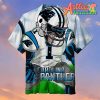 Nfl Carolina Panthers Mascot White Hawaiian Shirt