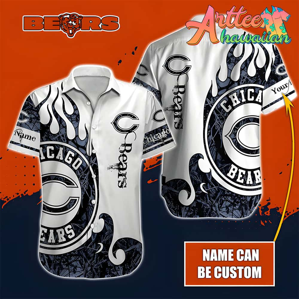 Nfl Chicago Bears Custom Name Realtree Hunting Hawaiian Shirt