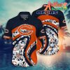 Nfl Chicago Bears Leaf Orange Curve Hawaiian Shirt