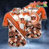 Nfl Cincinnati Bengals Orange White Hawaiian Shirt