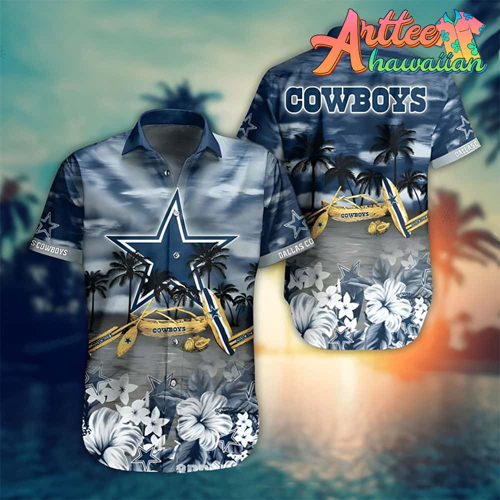 Nfl Dallas Cowboys Boat In Beach Hawaiian Shirt