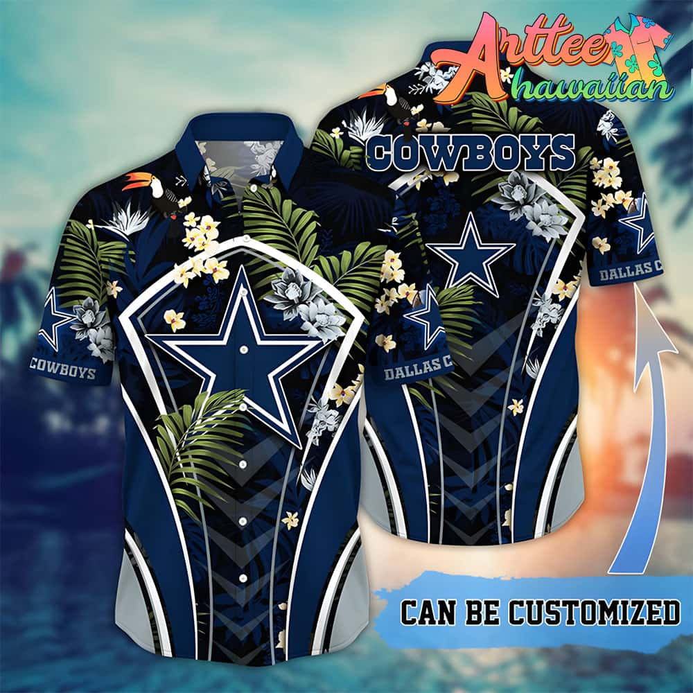 Nfl Dallas Cowboys Custom Name Flower Summer Tropical Hawaiian Shirt