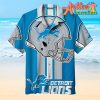 Nfl Detroit Lions Blue Silver Helmet Hawaiian Shirt