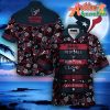 Nfl Houston Texans Blue Red Flower Hawaiian Shirt