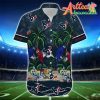 Nfl Houston Texans Coconut Tree Blue Hawaiian Shirt