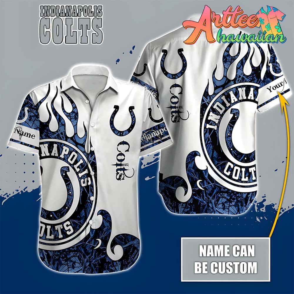 Nfl Indianapolis Colts Custom Name Realtree Hunting Hawaiian Shirt