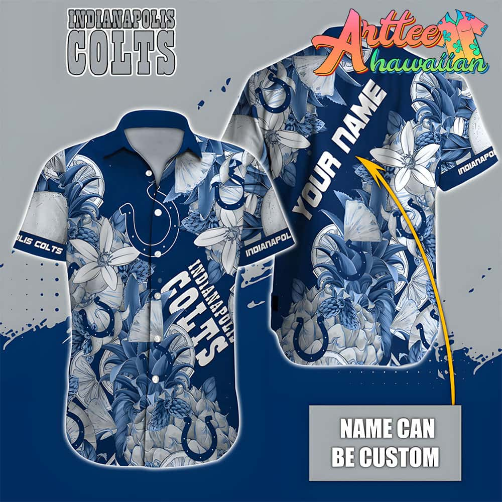 Nfl Indianapolis Colts Custom Name Special Tropical Fruit Hawaiian Shirt