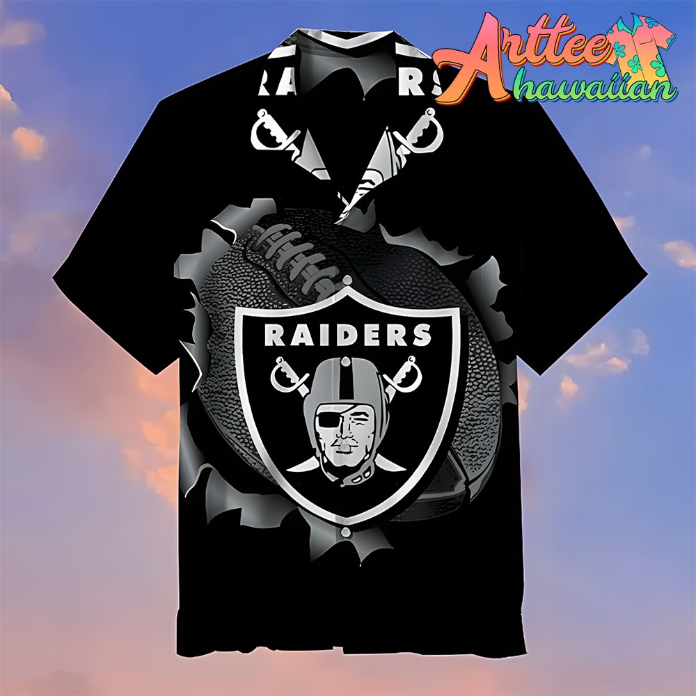 Nfl Las Vegas Raiders Black Hawaiian Shirt