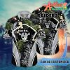 Nfl Las Vegas Raiders Custom Name Flower Summer Tropical Hawaiian Shirt