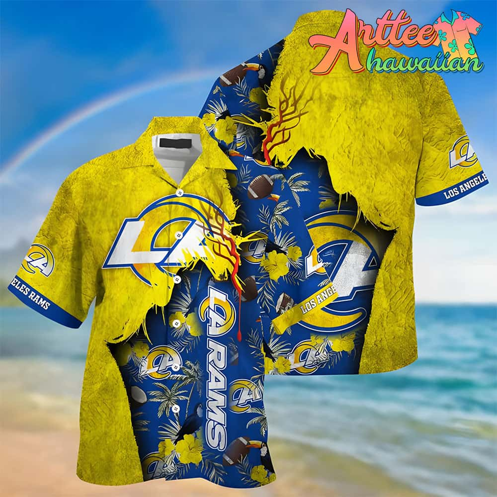 Nfl Los Angeles Rams Tropical Best Gift For Fans Hawaiian Shirt