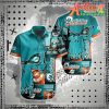 Nfl Miami Dolphins Aqua Punisher Skull Hawaiian Shirt