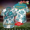 Nfl Miami Dolphins Custom Name Mascot White Hawaiian Shirt