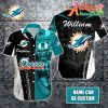 Nfl Miami Dolphins Custom Name Special Half Tone Mascot Hawaiian Shirt