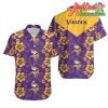 Nfl Minnesota Vikings Yellow Flower Purple Hawaiian Shirt