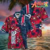 Nfl New England Patriots Coconut Beach Red Black Hawaiian Shirt