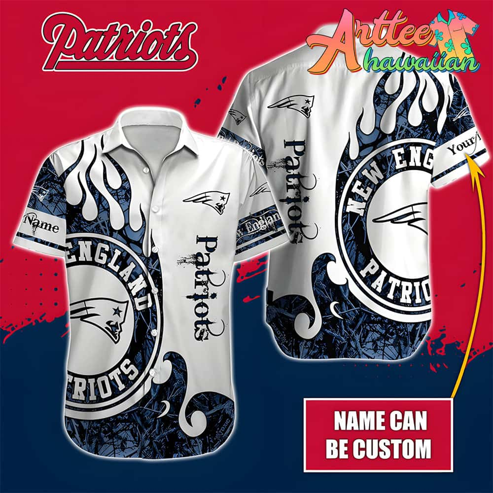 Nfl New England Patriots Custom Name Realtree Hunting Hawaiian Shirt