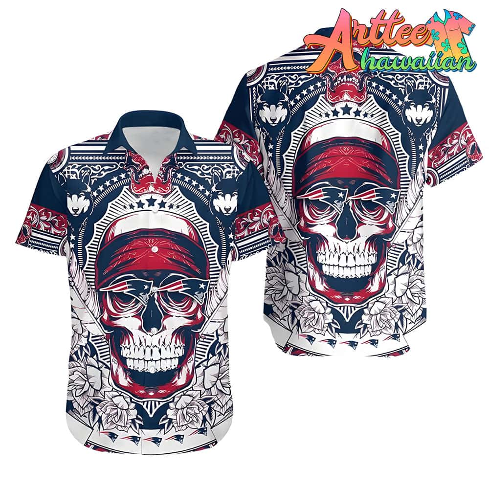 Nfl New England Patriots Special Skull Hawaiian Shirt