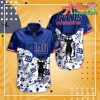 Nfl New York Giants Black Cat Navy Blue Hawaiian Shirt