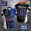 Nfl New York Giants Custom Name Special Half Tone Mascot Hawaiian Shirt