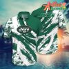 Nfl New York Jets Green White Hawaiian Shirt