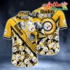 Nfl Pittsburgh Steelers Golden Smoke Black Hawaiian Shirt