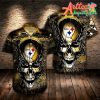 Nfl Pittsburgh Steelers Iron Skull Golden Black Hawaiian Shirt