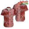 Nfl San Francisco 49ers Red Coconut Tree Leaf Hawaiian Shirt