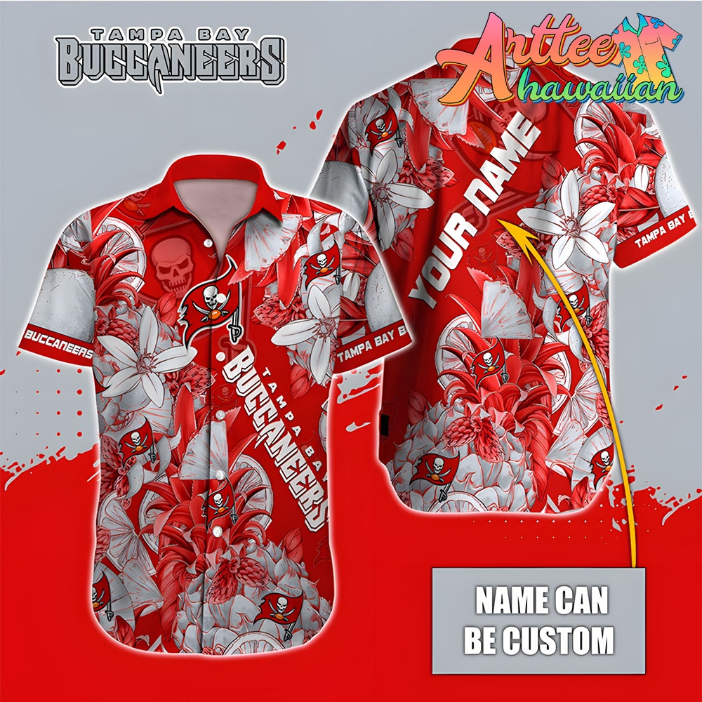 Nfl Tampa Bay Buccaneers Custom Name Special Tropical Fruit Hawaiian Shirt