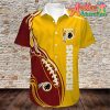 Nfl Washington Redskins Button Short Sleeve Hawaiian Shirt