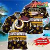 Nfl Washington Redskins Custom Name Yellow Flower Hawaiian Shirt