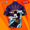 Logo Team NFL Baltimore Ravens Mickey Mouse Custom Name Hawaiian Shirt Style Summer Sport Hawaiian Shirt